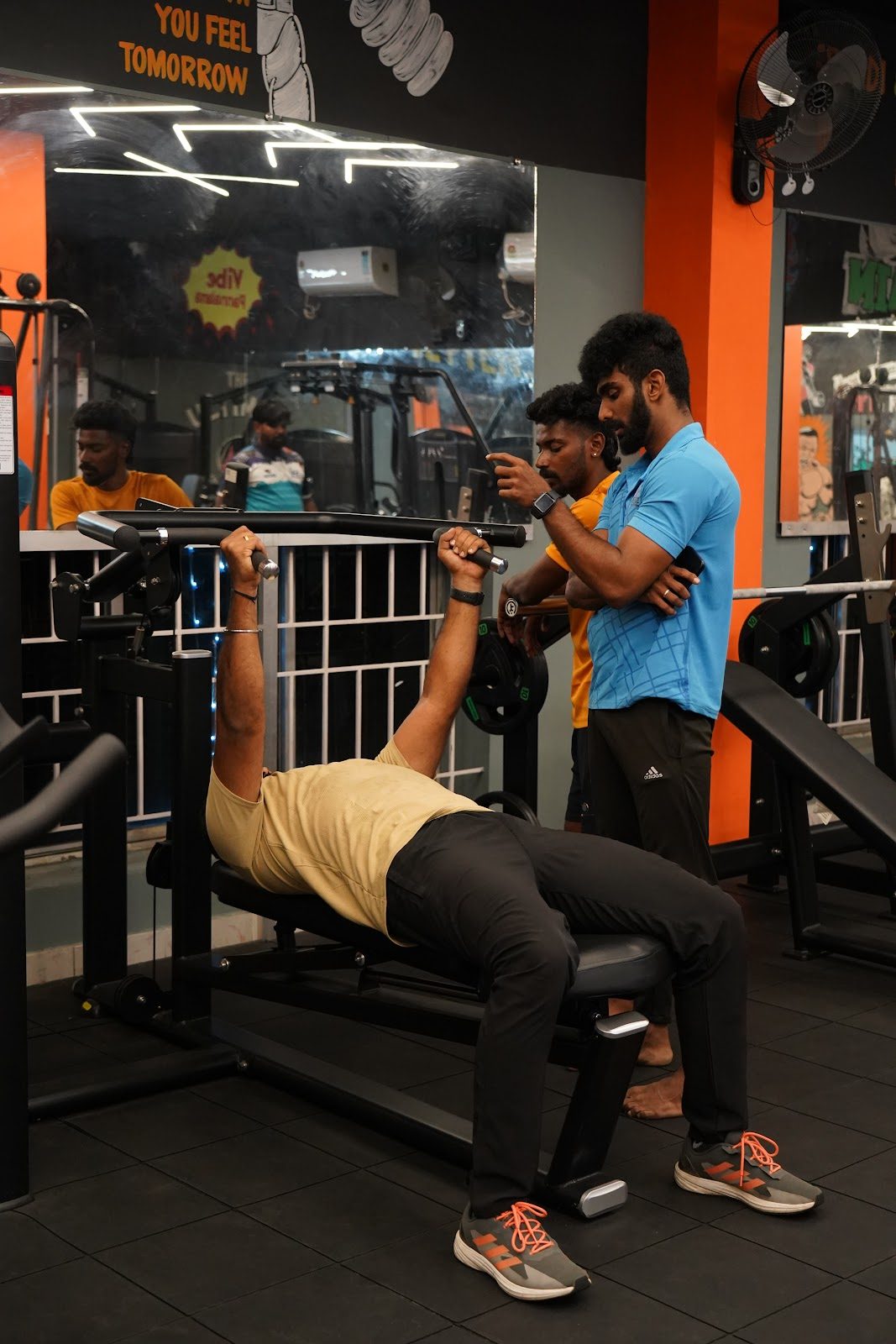 Spotting on bench press